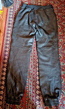 Leder echt Leder Hose Gr.M in schwarz.