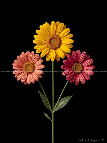 Foto abstrakte blumen pop - a4,