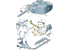 Original Kraftstoffleitung Kraftstoffrohr Audi Seat Skoda VW 1K0130308J Neu