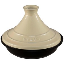 Staub Tajine 28cm rund cream, Gusseisen