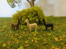 3 x Alpaka Kopf oben von Klingenhöfer Miniaturen (1:220) Z-TA02