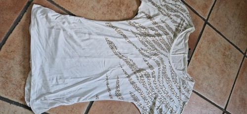 Shirt bluse tunika weiß - tunika, gold