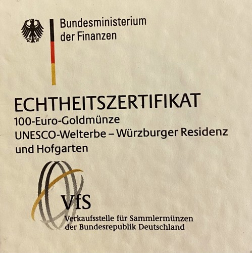 Echtheitszertifikat 100 euro - echtheitszertifikat,