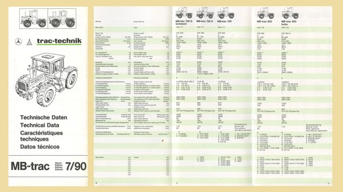 Trac 700 1800 - mb-trac 700,