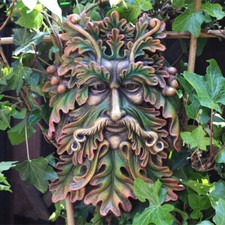 Relief Green Man Deko Baumdeko