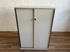 Vario Aktenschrank 3 Ordnerhöhen 80cm grau abschließbar Akustik