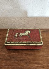 Alte Blechdose ❤️ Kaffeedose m Pferd 🐎 Nörenberg-Kaffee Hamburg True Vintage