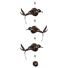 Windspiel Mobile 3 Vögel aus Holz, Länge ca. 94 cm