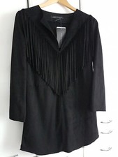 Damen Bluse Tunika mit Fransen