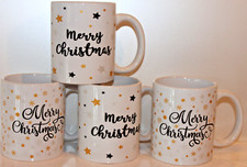 4x Weihnachtstassen-Becher aus