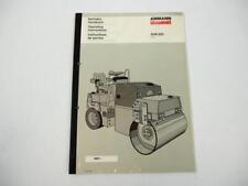 Ammann Duomat DVK 223 Walze Betriebshandbuch Wartung Operating Instructions 1989