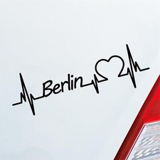 Auto Aufkleber Berlin Herz