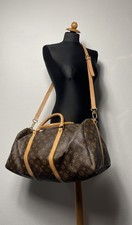 " Louis Vuitton " Keepall 55 Bandouliere Monogram Leder Canvas Reisetasche Sport
