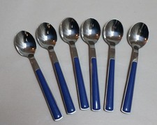 WMF Torino blau cromargan 6 Kaffeelöffel