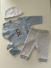 Ergee Säuglings-Outfit Affe & Banane 56/62 • Shirt, Hose, Mütze & Socken Set 🐒