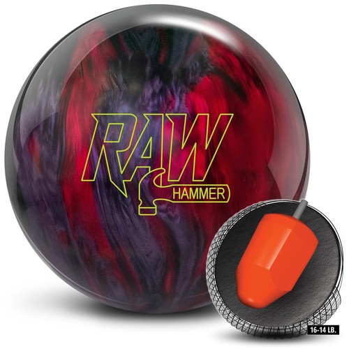 Bowling ball hammer raw - raw, red