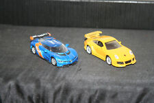 2 Seltene Bburago Metall Modellautos Spielzeugautos 1/64 Renault Alpine Porsche