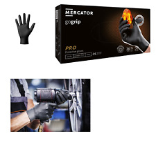50-500 Mercator GoGrip Nitril-Handschuhe Einweghandschuhe Werkstatt KFZ schwarz