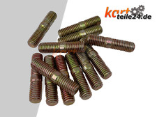 Kart Rennkart Kartsport Stehbolzen Bolzen Felgen Radstern M8 x 35mm 12 Stück