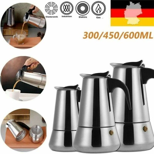 Edelstahl espressokocher - edelstahl,