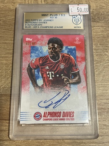 Topps alphonso davies auto - topps,