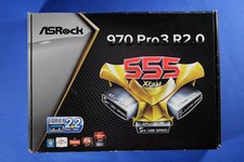 ASRock 979 Pro3 R2.0 Mainboard, DEFEKT mit Zubehör