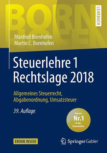 Steuerlehre rechtslage 2018 - steuerlehre,