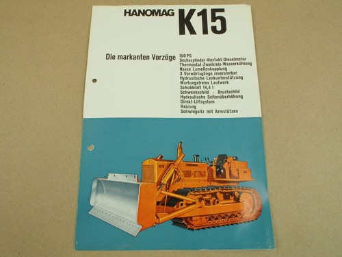 Prospekt hanomag raupe k15 - raupe,