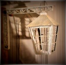 Außen Lampe Laterne mit Ausleger Heimatstil 1930 Schmiedeeisen Hoflampe