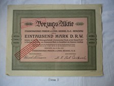 1000 Mark Share Farbenwerke