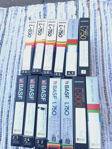 Stück videokassetten - stück,