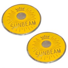Paar gelbe Sunbeam Monogramm