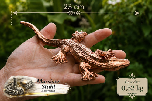 Uhrig gecko aus gusseisen - gusseisen, in