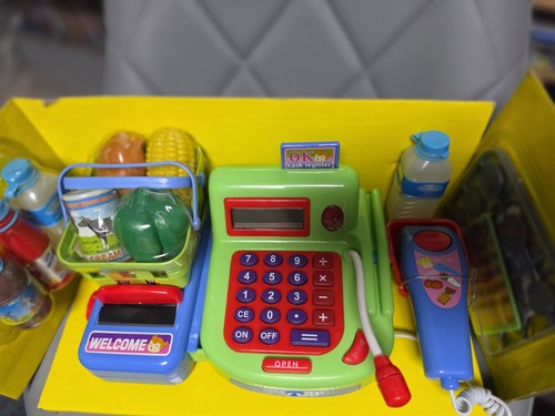 Kinder supermarktkasse mit - kinder-supermarktkasse,