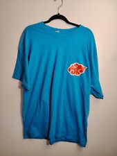 Anime Naruto Akatsuki Wolke Rot Pain Herren Baumwolle T-Shirt Blau XXL