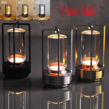 LED Kristall Laterne Tragbare Touch Dimmbar Tischlampe USB Kabellose Nachtlicht