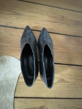 Schöne Halbe Stiefeletten- Pumps Von Aeyde, Gr. 41, Schwarz