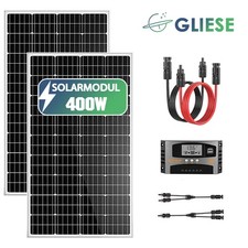 400W Solaranlage Komplettpaket Solarpanel Solarmodul Wohnmobil Balkonkraftwerk