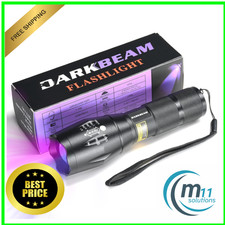 DARKBEAM Taschenlampe Doppeltes UV Licht 365nm & 395nm Wiederaufladbare, Wood...