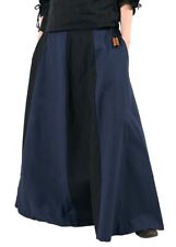 Markt-Mittelalter Rock Schwarz/Blau Wikinger Rock mittelalterliches Kostüm Damen
