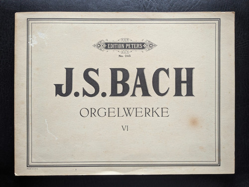 Bach orgelwerke 6 vi - s.,