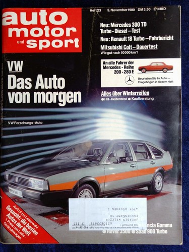 Ams 1980 test mercedes - test, w