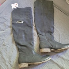 Rieker flache Stiefel Overknees Overkneestiefel Überkniestiefel schwarz 39 NEU