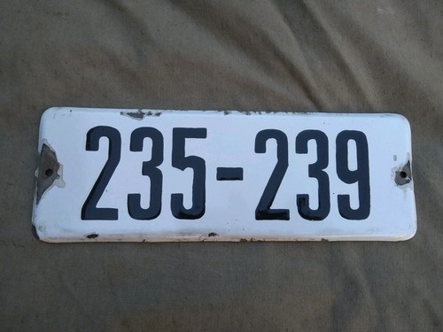 Emailleschild nummernschild - emailleschild,