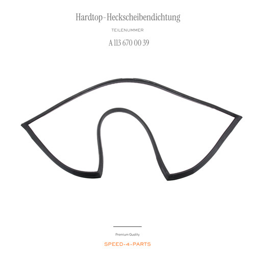 Hardtop-Heckscheibendichtung