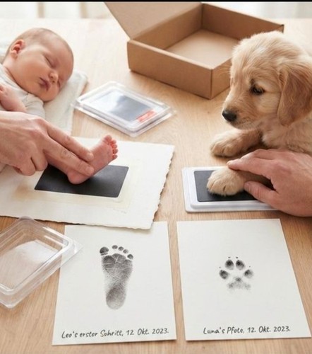 Fußabdruck baby kind tier - 4x,