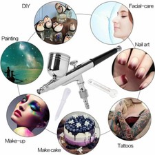 Airbrush Sprühpistole Starter Werkzeug Set Tattoo Nägel Make-up Kunst Mini Air Brush Kit