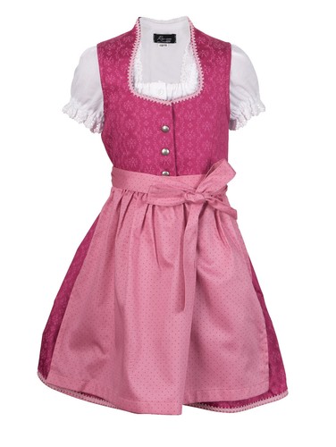 Kinderdirndl charlotta pink - kinderdirndl,