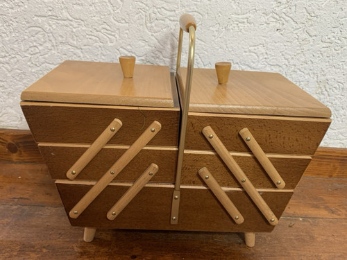 Nähkasten vintage mid - mid, century