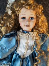 Sammlerpuppe Porzellanpuppe Marianne 46cm House of Valentina Locken Vintage Doll